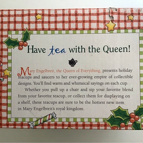 Mary Engelbreit Holiday Cup & Saucer - Picture 8 of 9